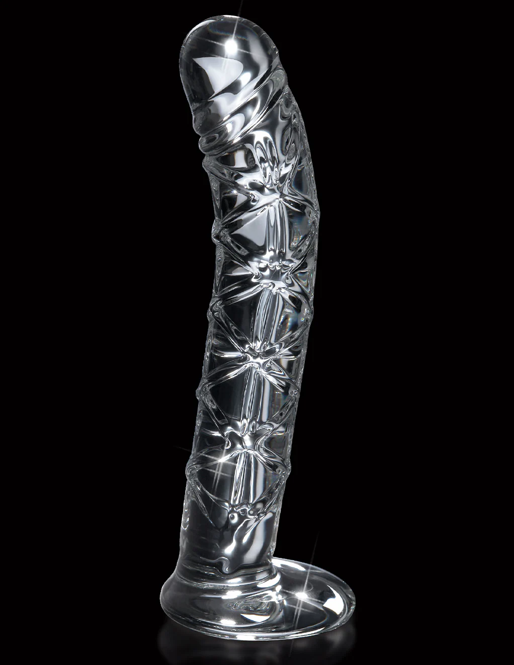 Icicles No 60 Glass Spiral Textured Dildo