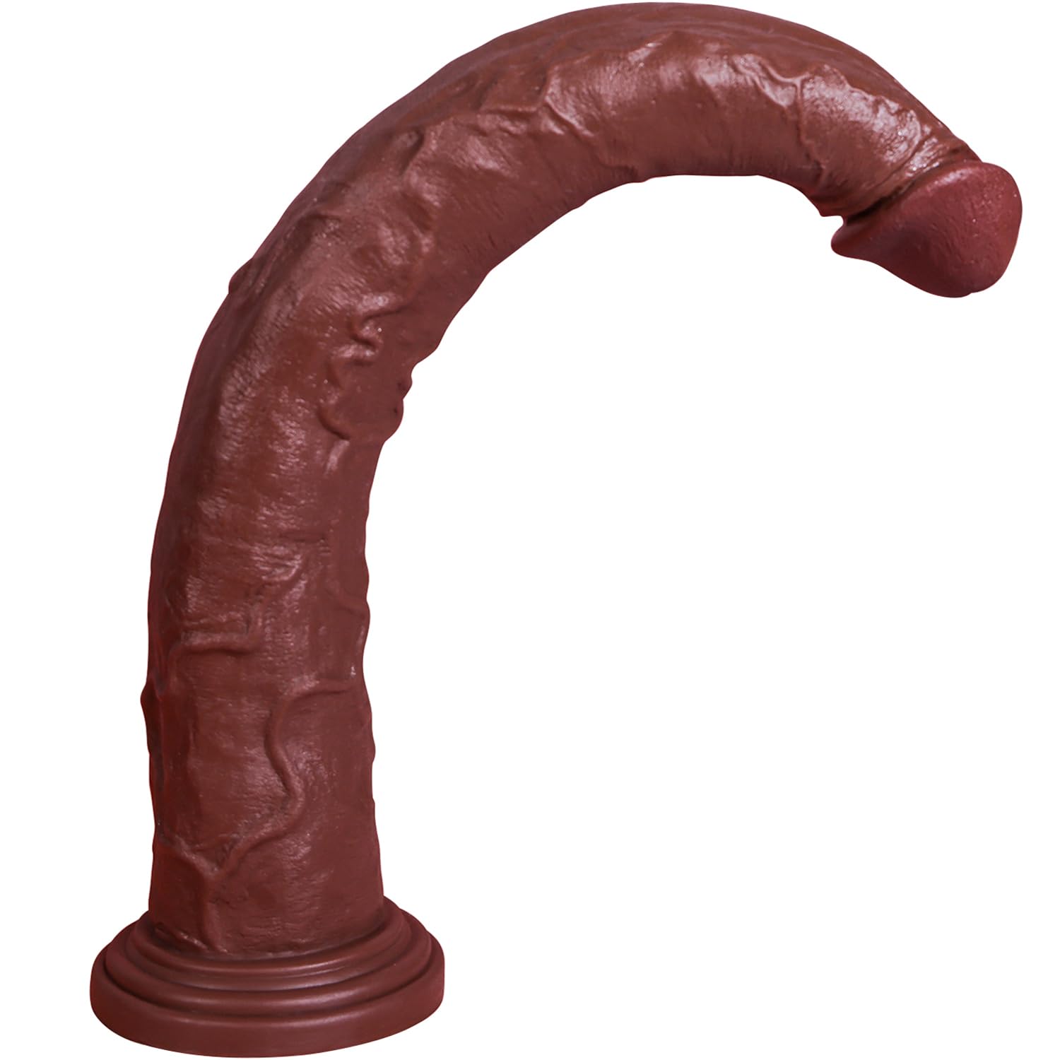 : 18.11 Inch Super Long Huge Big Thick Giant Dildo for Deepest Sex No-Balls Design Realistic Small Glans Anal Plug Sex Toys with Strong Suction CupFlexible Large G-Spot Dildo for Women Men