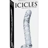 Icicles No 60 Glass Spiral Textured Dildo